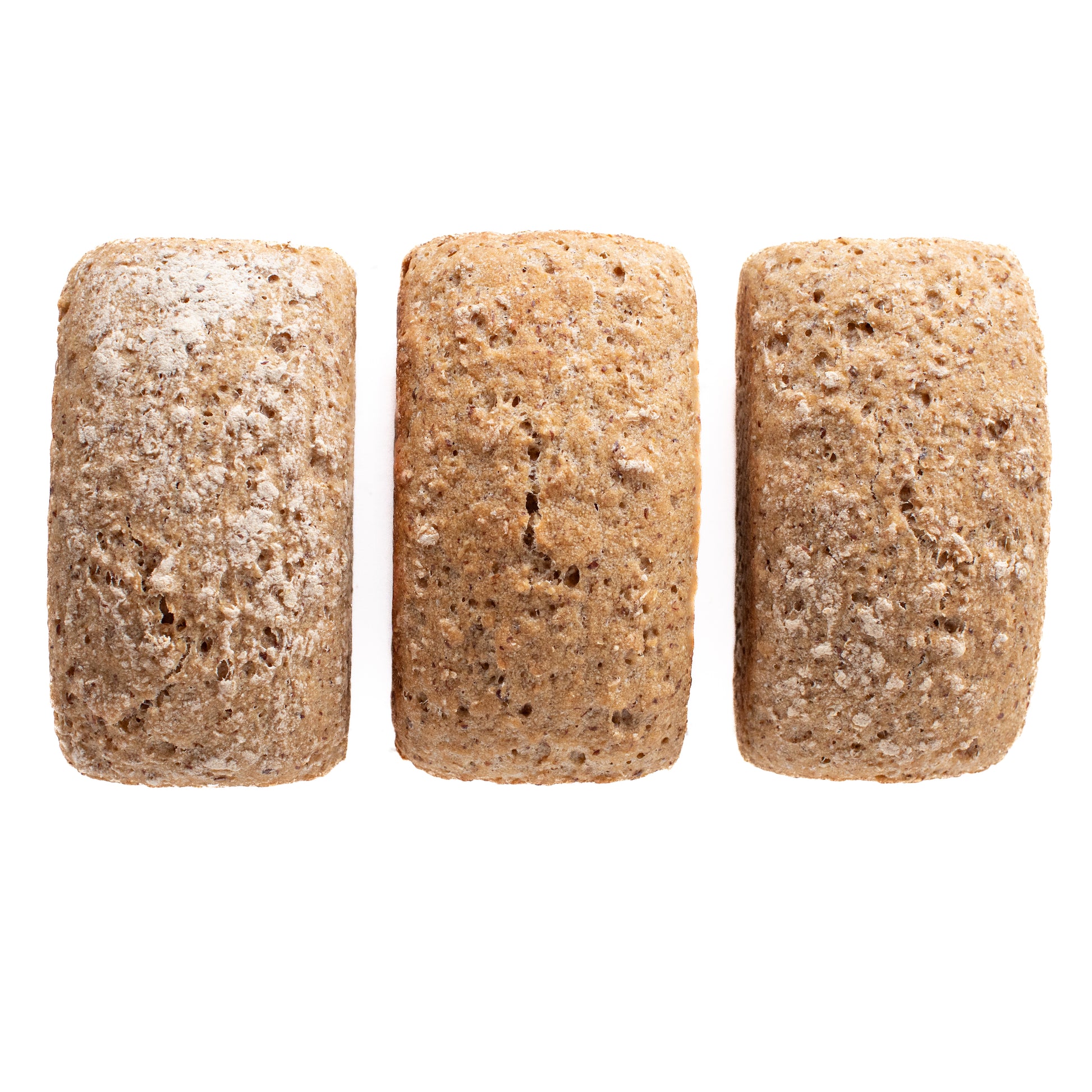 Three loaves of organic gluten-free Classic sourdough bread bundled together from Leaven and Love Organic Bakehouse