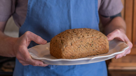 Organic gluten-free Rosemary and Olive Oil sourdough bread, freshly baked by Leaven and Love Organic Bakehouse