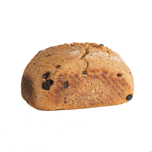 Sliced gluten-free Cinnamon Raisin sourdough bread from Leaven and Love Organic Bakehouse