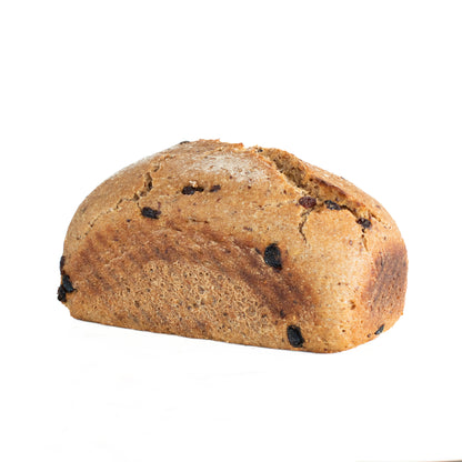 organic gluten-free cinnamon raisin sourdough bread hand crafted in Oregon